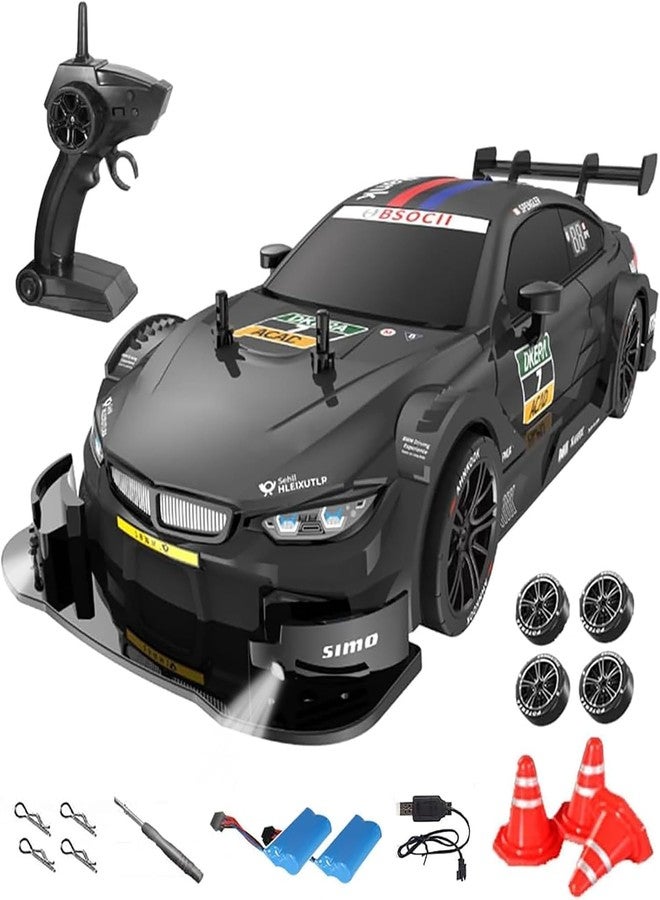 OOTLO 1:16 Scale RC Drift Car 4WD, 40km/h High Speed Remote Control Car with LED Lights | 2.4GHz G.T.A Drift Racing Car RTR | Rechargeable Sport RC Car Toy for Adults & Teens Multi - Image 1